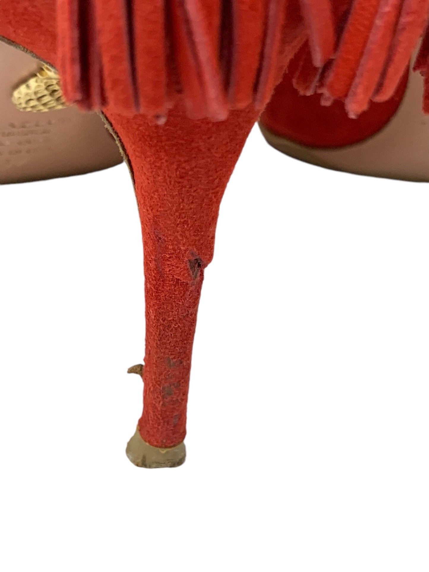 アクアズーラ Foever Mailyn 85 FOOMID-SUE-F00 パンプス 37 レッド スエード ITUIWGQS5JVK 【SALE】