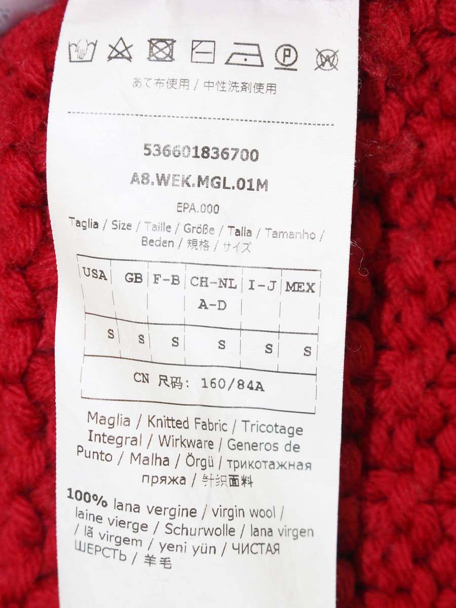 ウィークエンドマックスマーラ 536601836700 ハイネックニット S レッド ローゲージ ITKDRNOKNCXG 【SALE】