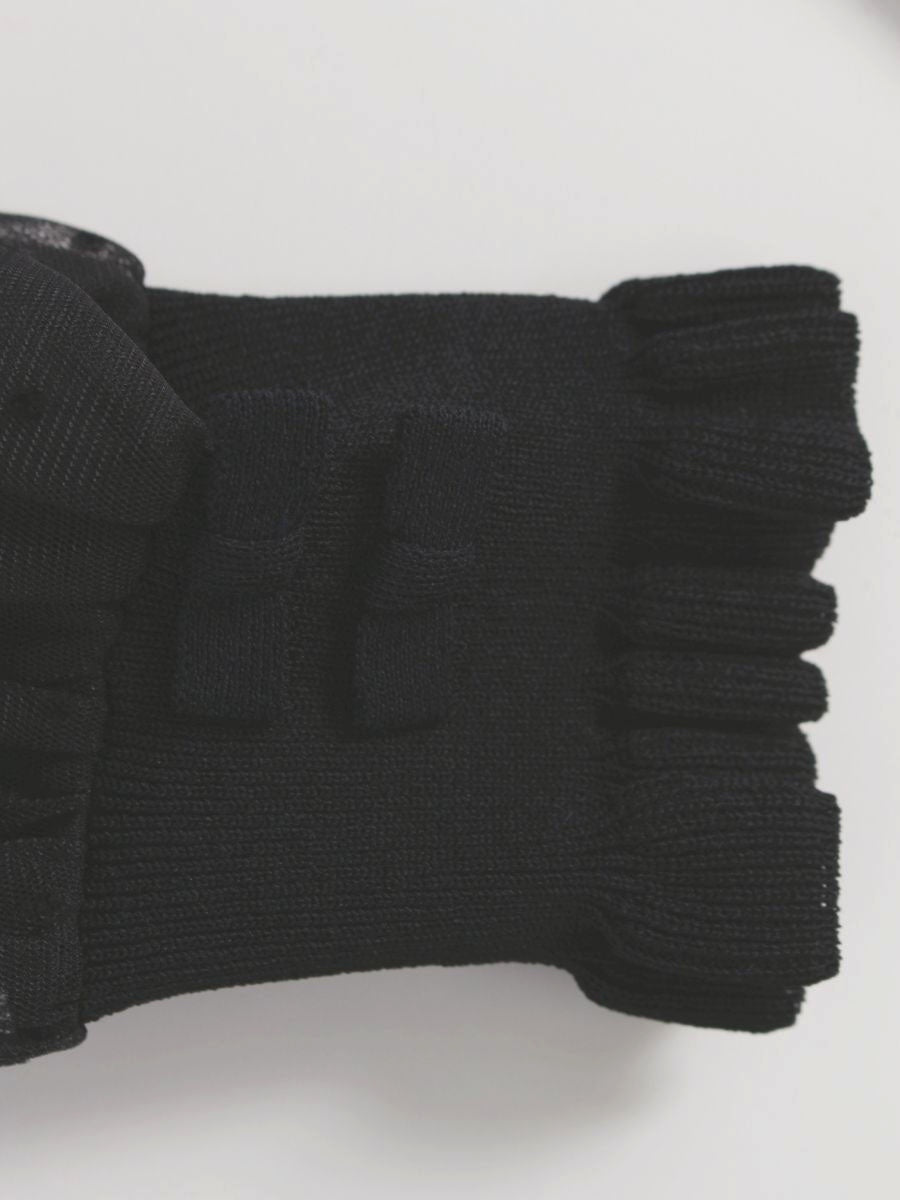 エムズグレイシー ロマンティックチュールニット 118502 ニット セーター 38 ブラック ITOFHNMSU71U