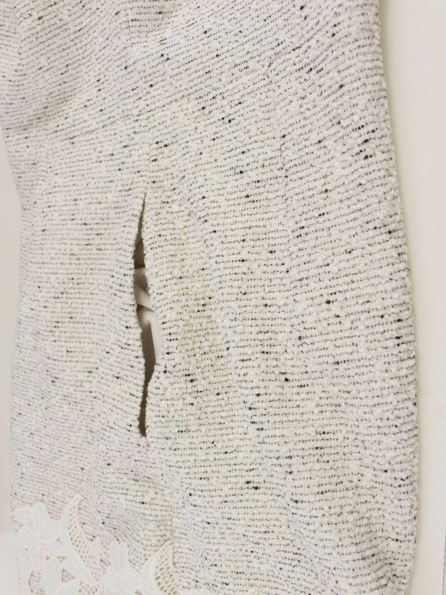 エムプルミエブラック C923-013 ワンピース 34 ホワイト ツイード ITK6J5KBZVZ0 【SALE】