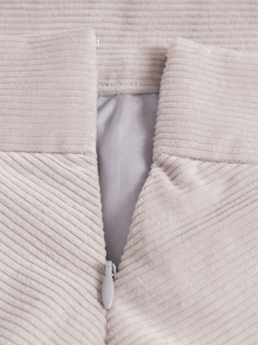 アナイ 101827-11-200-91-360 スカート 36 グレー コーデュロイ フレア ITOR3TJIT8MQ