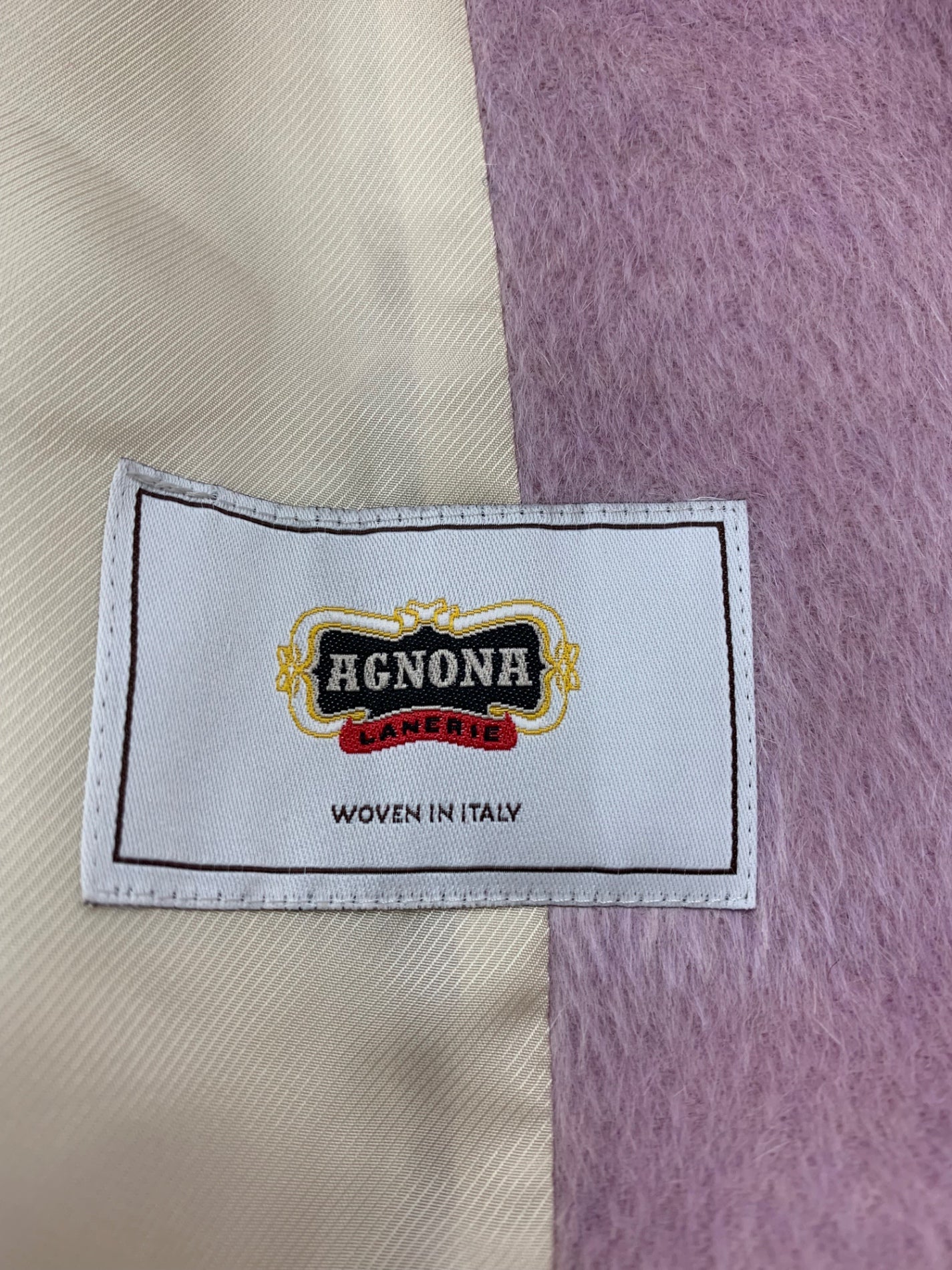 グレースクラス 2846 1015-0 コート 34 ピンク アルパカ シャギー ガウン Agnona ITXFG8VAS11A