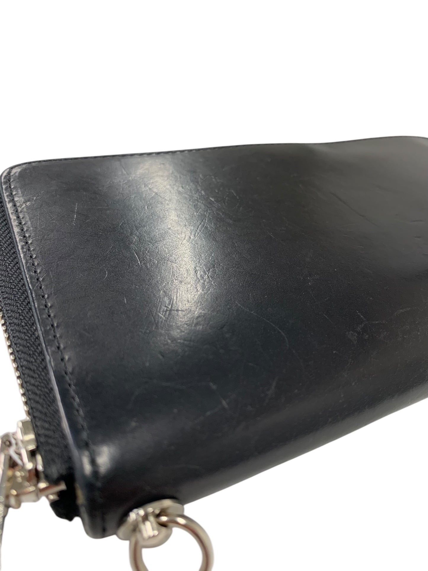 ヨウジヤマモト 長財布 ブラック レザー ラウンドジップ ITC2XNK87TNE