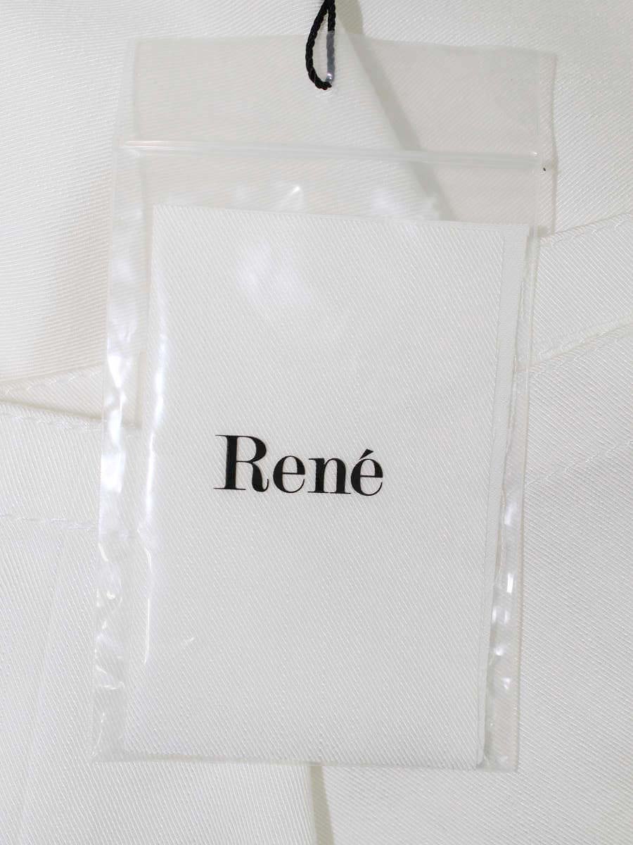 ルネ 6335980 パンツ 36 ホワイト タック ITN1GFZ0W0Q0