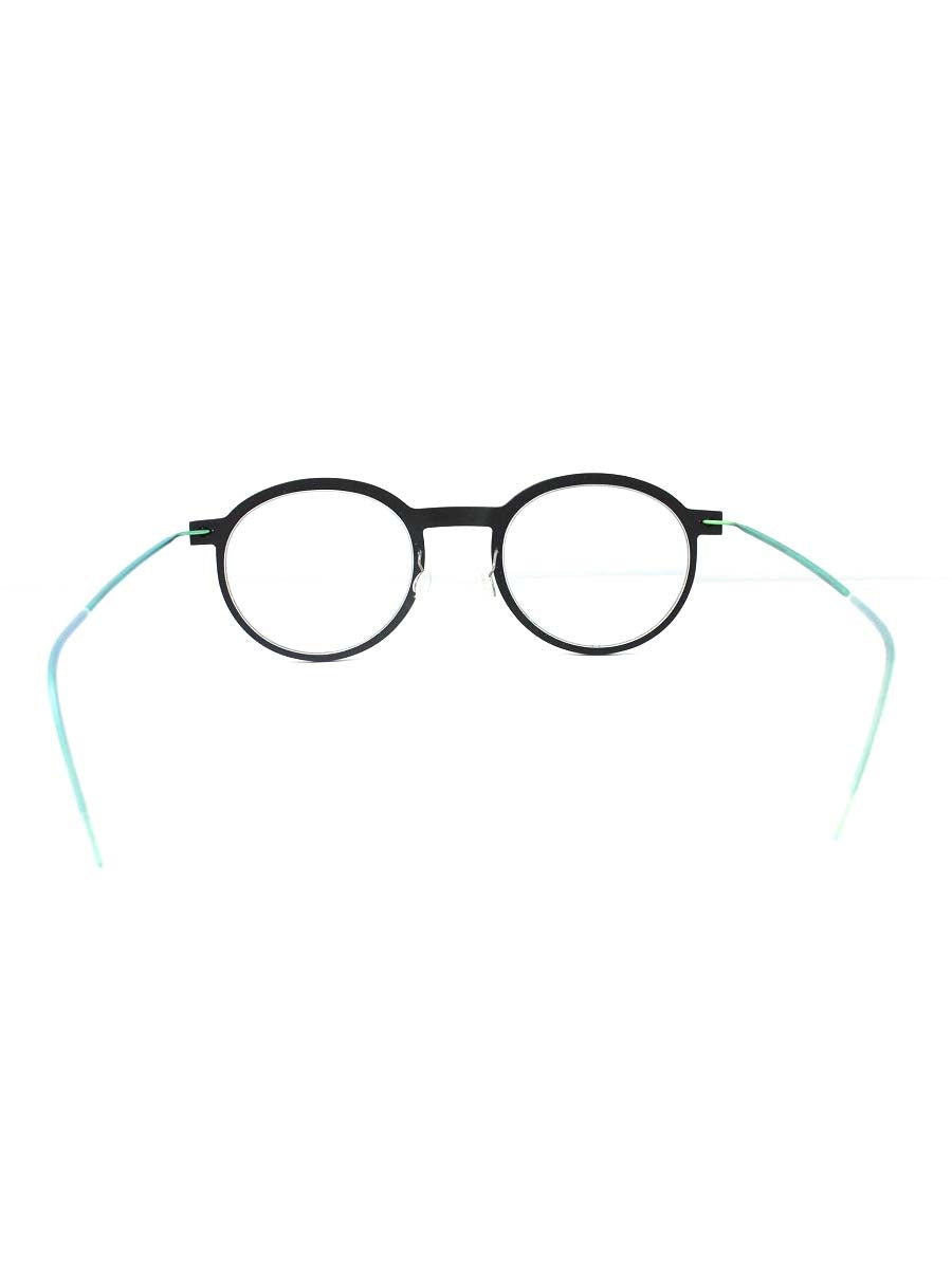 リンドバーグ NOW6586 メガネ 眼鏡 ブラック メタルフレーム フルリム オーバル グリーン ITYGV9NO0ITC