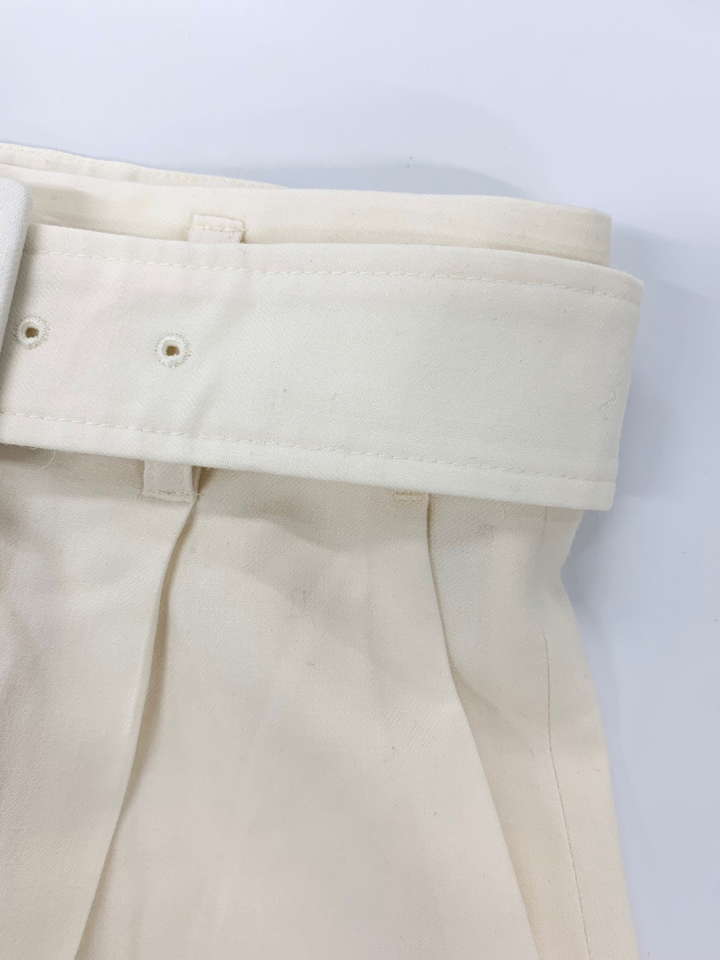 エムプルミエ A527-601 パンツ 32 アイボリー タック ワイドパンツ ITD2HCNTMA5W 【SALE】