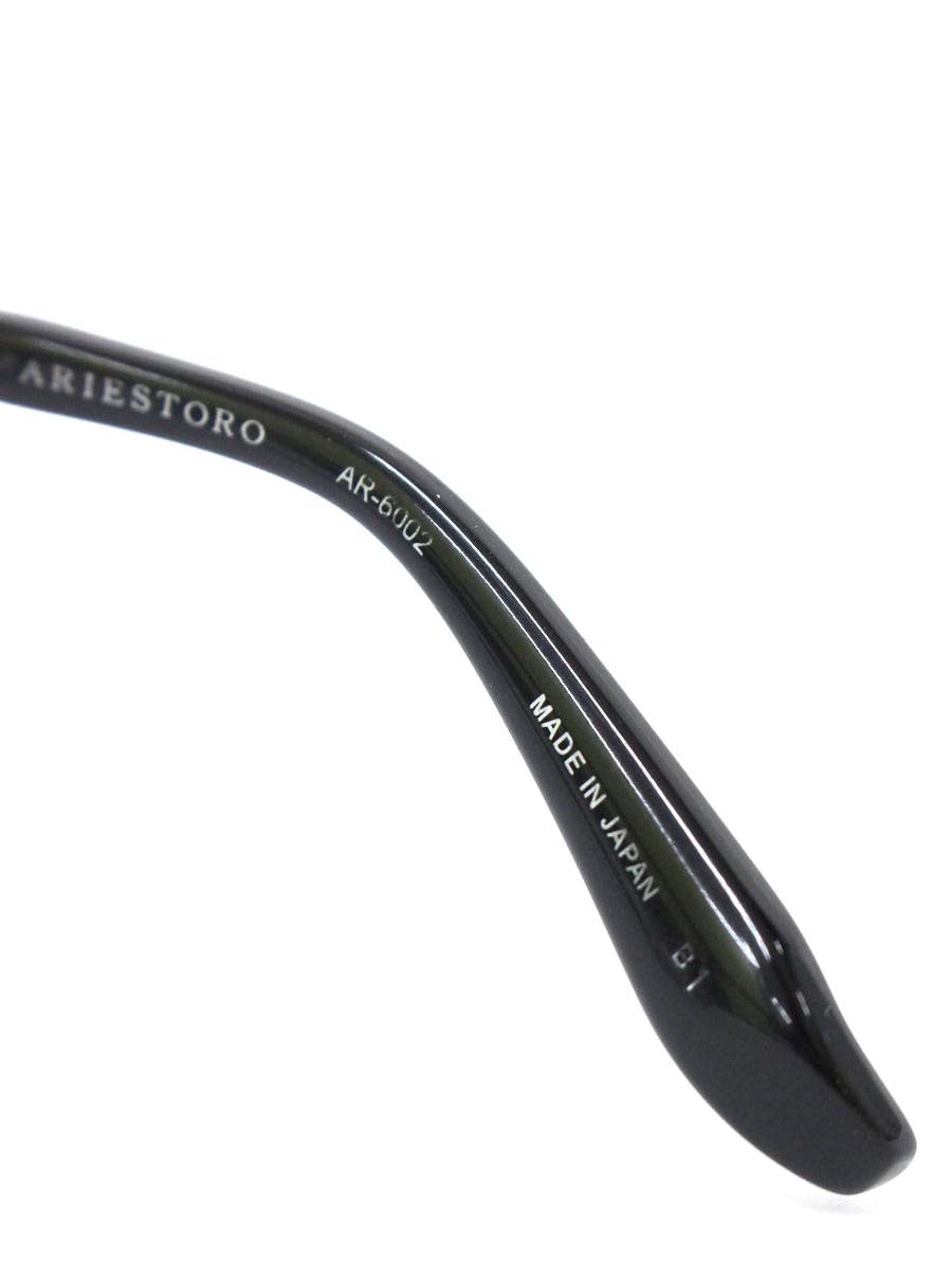 アリエストロ AR-6002 メガネ ブラック セルフレーム セルフレーム ウェリントン IT6588NITIQ8