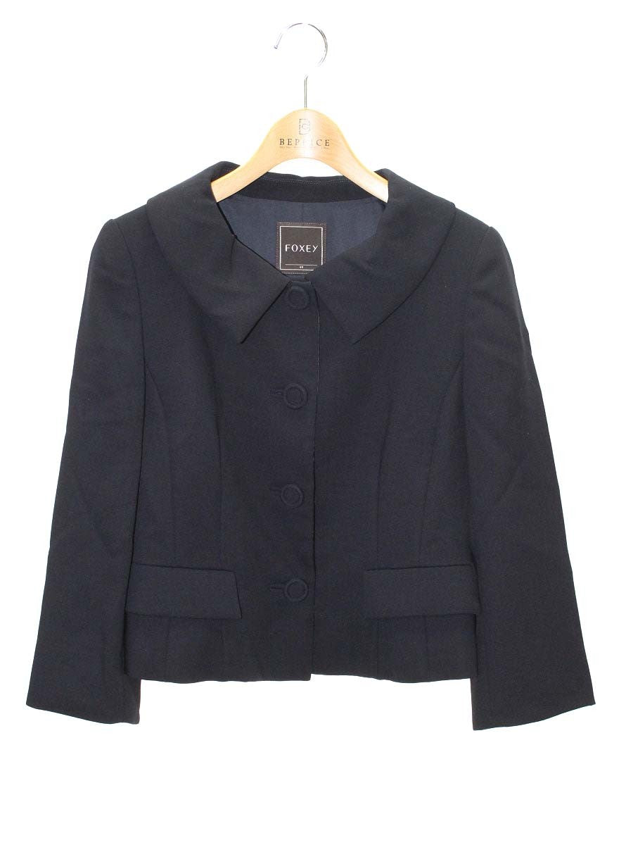 フォクシーブティック サクセススーツ 24939 ジャケット 40 ネイビー