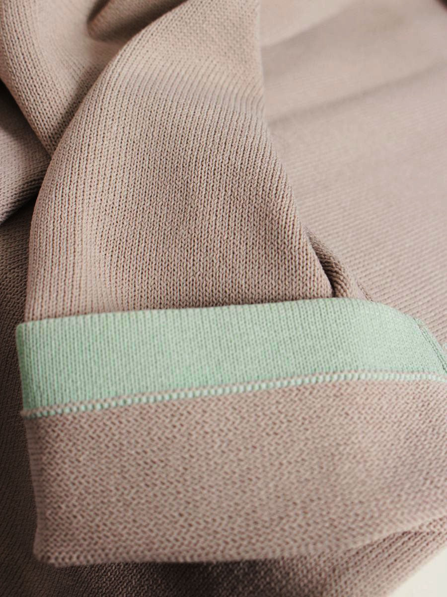 ルネ basic 5912120 カーディガン 38 グレージュ カメリアボタン ロング フード ITS9SB8HTMDK