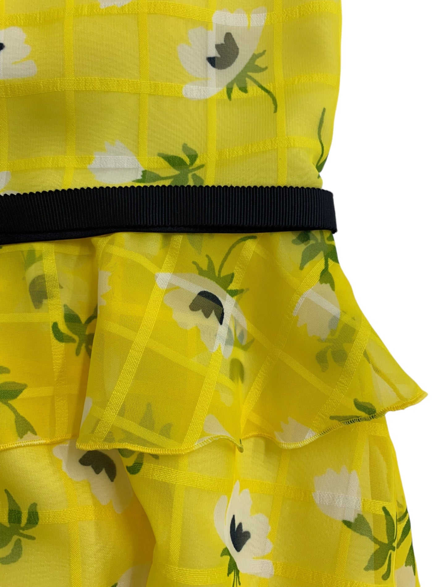トゥービーシック W5J58-53460 ワンピース 40 イエロー フラワーモチーフ ベルト付き ITE2SB9INUQS 【SALE】