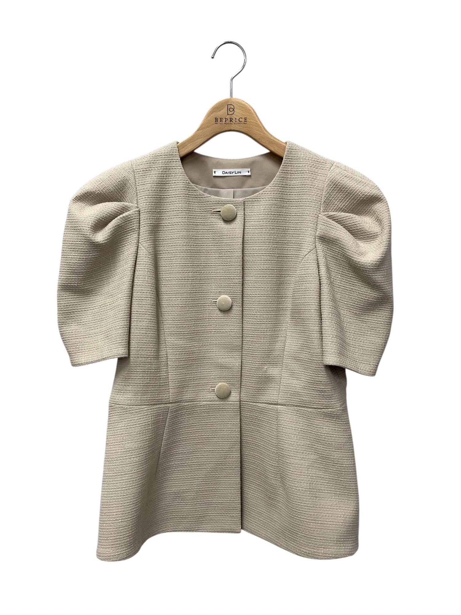デイジーリン Lady Puff Tweed 07283 ノーカラージャケット 42