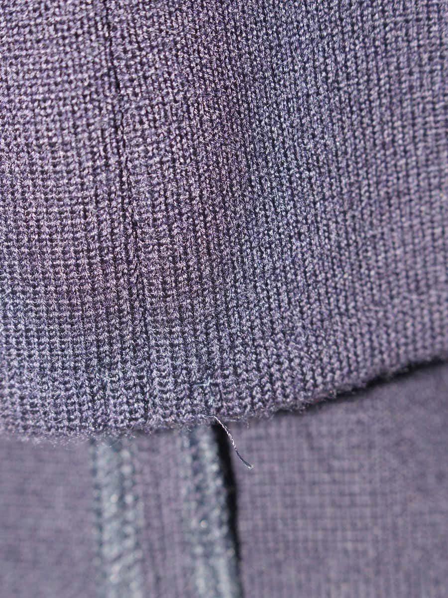 ルネ 6142540 ニットジャケット 36 ネイビー ノーカラー ITQ3GASBT9RM