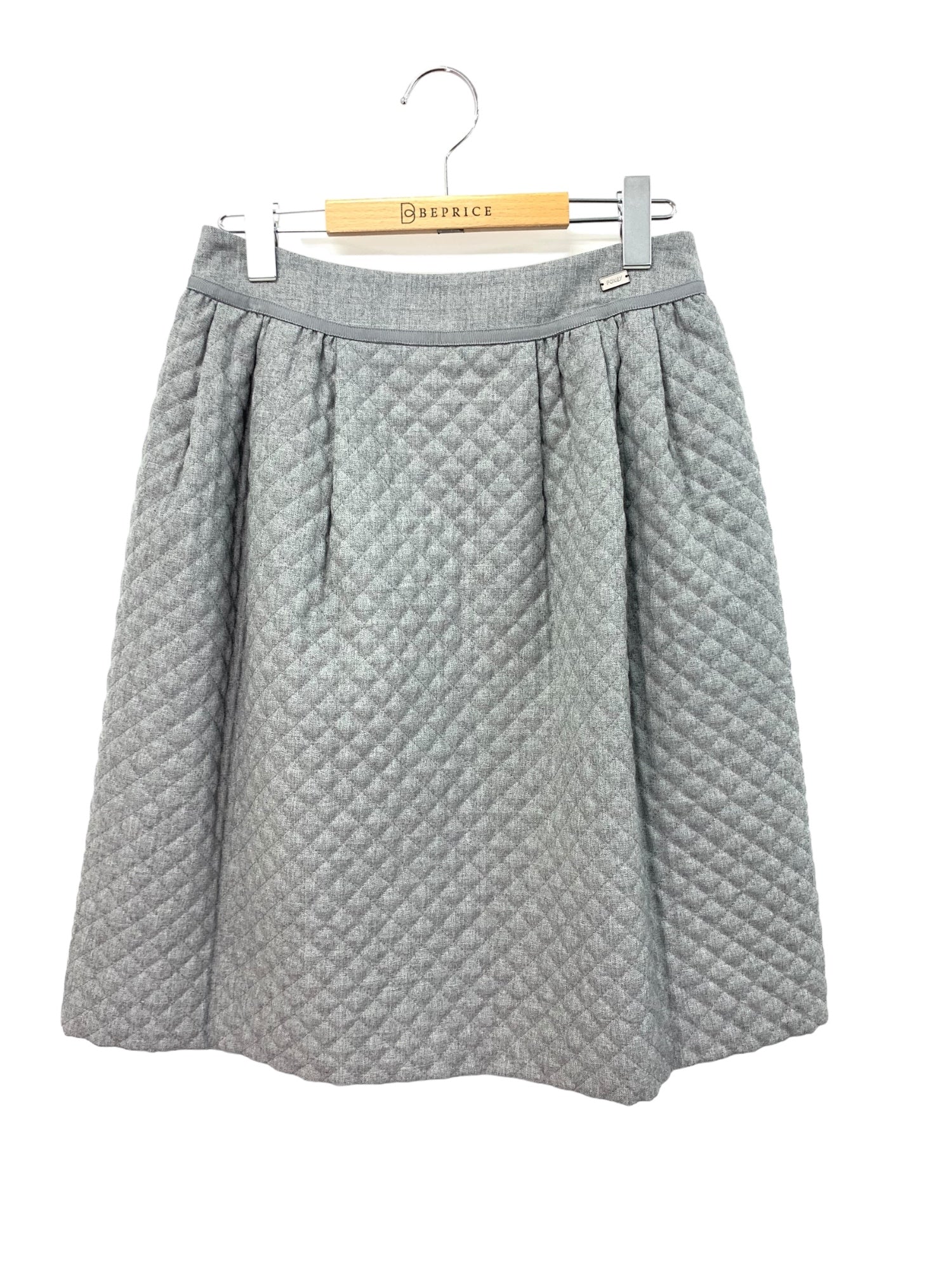 フォクシーブティック Skirt キルティング 39263 スカート 40 グレー | 中古ブランド品・古着通販ビープライス