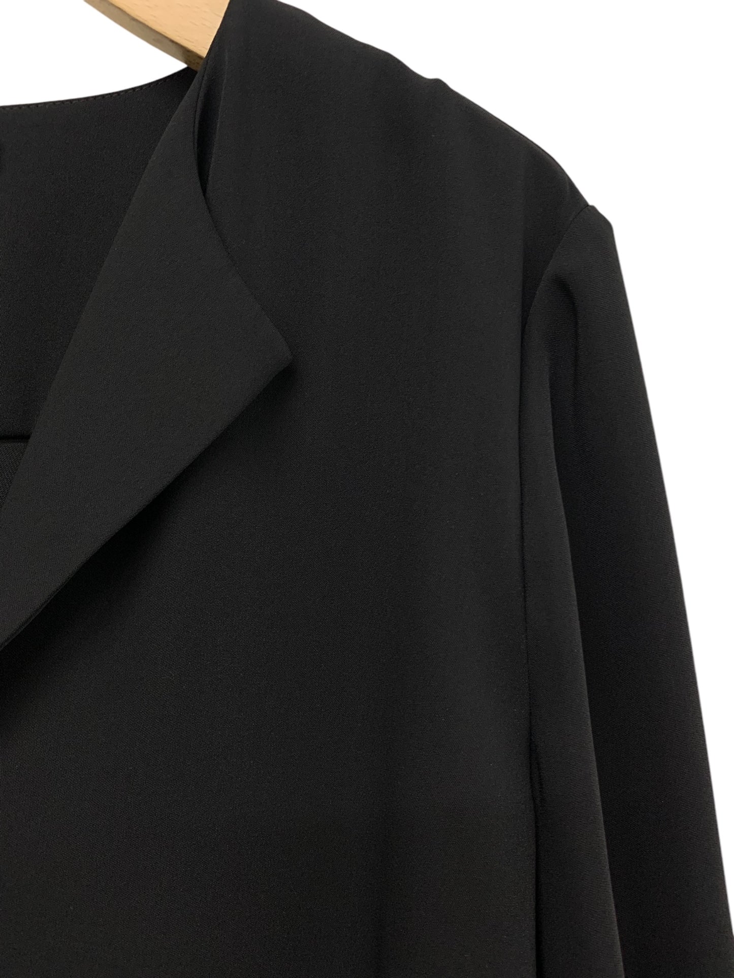 デイジーリン 06132 ブラウス 42 ブラック オープンカラー ITQLSGYMSMFA