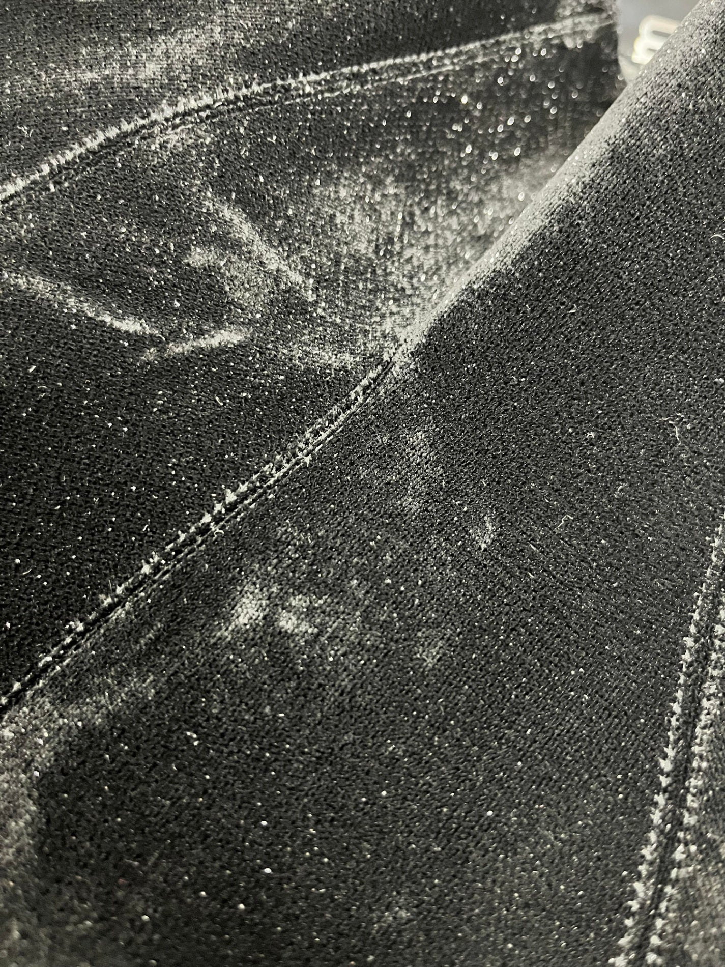 アライア スカート 36 ブラック ベロア ラメ IT4Z1BRI8R18