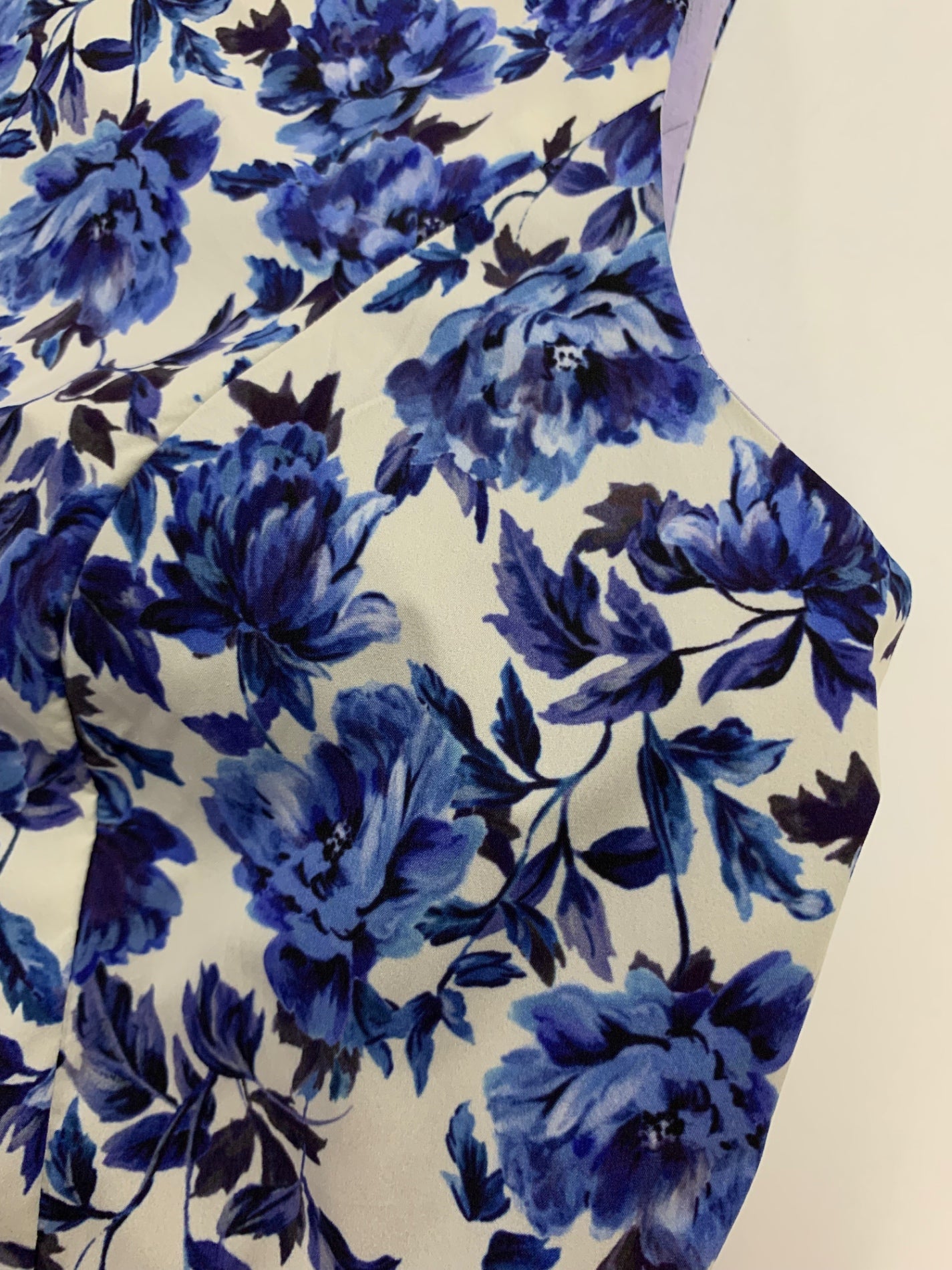 トッカ BLOOMING SPRING TIME ドレス OPTOGM0855 ワンピース 6 ブルー 大人百花 コラボプリント ITQ2R6KEE0AU