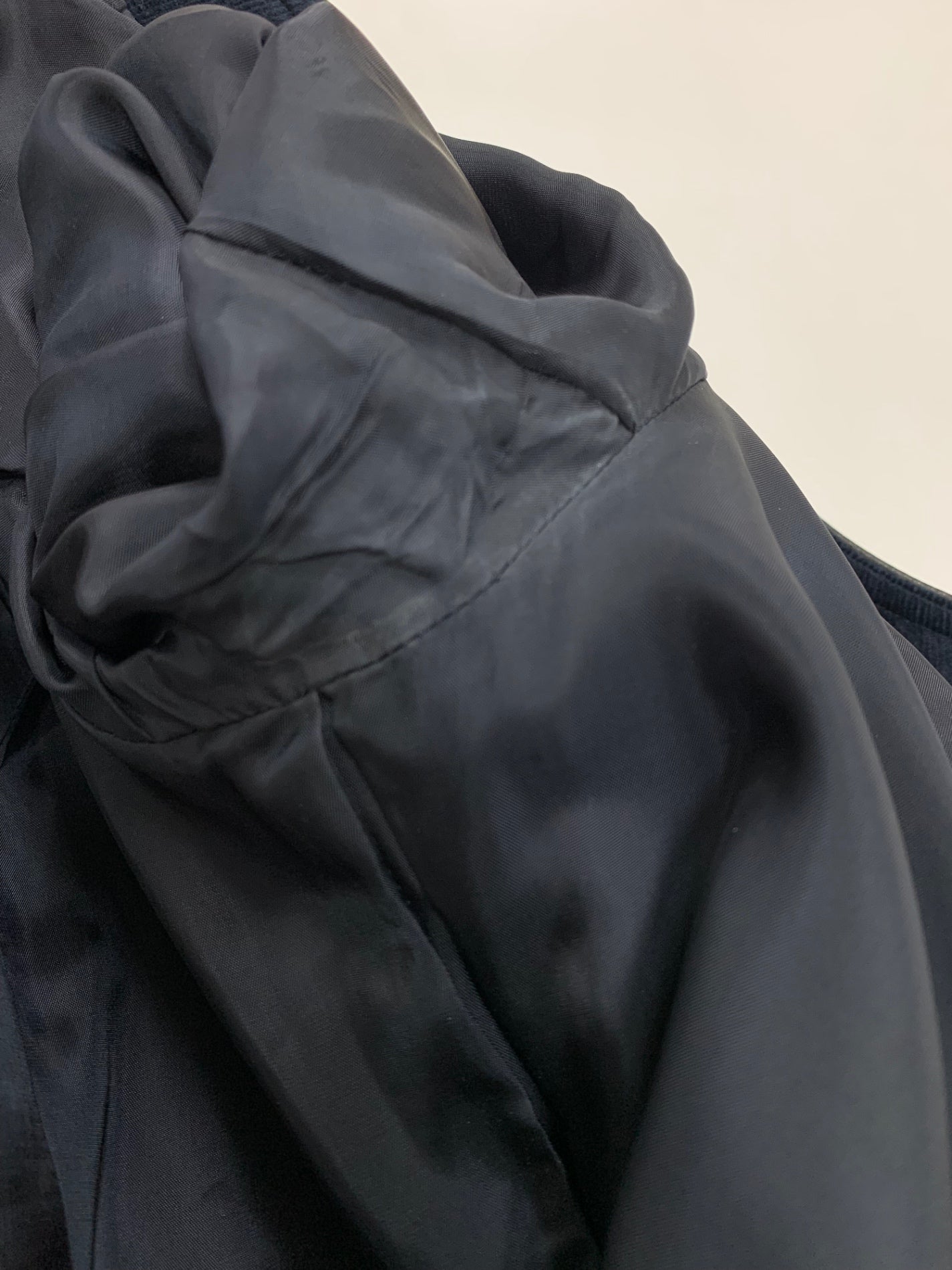 ルネ 6036170 ノーカラーコート 38 ネイビー TISSU コーデュロイ ITKNPZ1WULM0