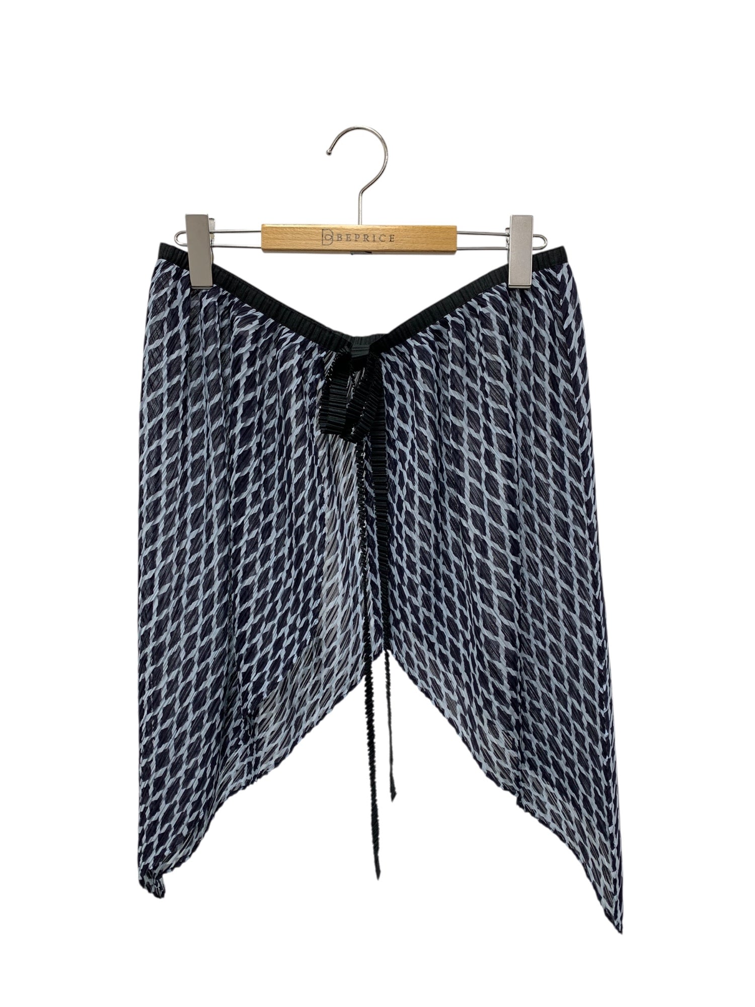 イッセイミヤケ IM42FG229 ラップスカート ブルー シアー | 中古