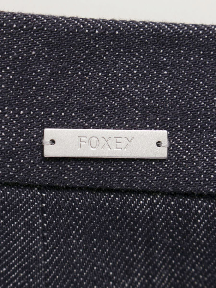 フォクシーニューヨーク スカート INDIGO 37031 38 ネイビー ITYCRLM0X6AH