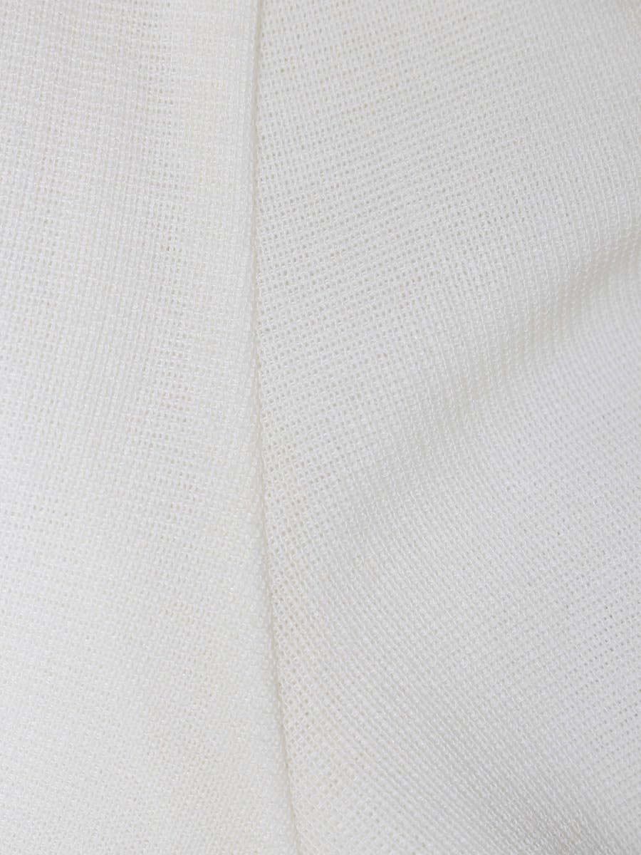 エムズグレイシー 128355 パーカー 40 ホワイト ボタン ニット ITEZ6I8DFRUA