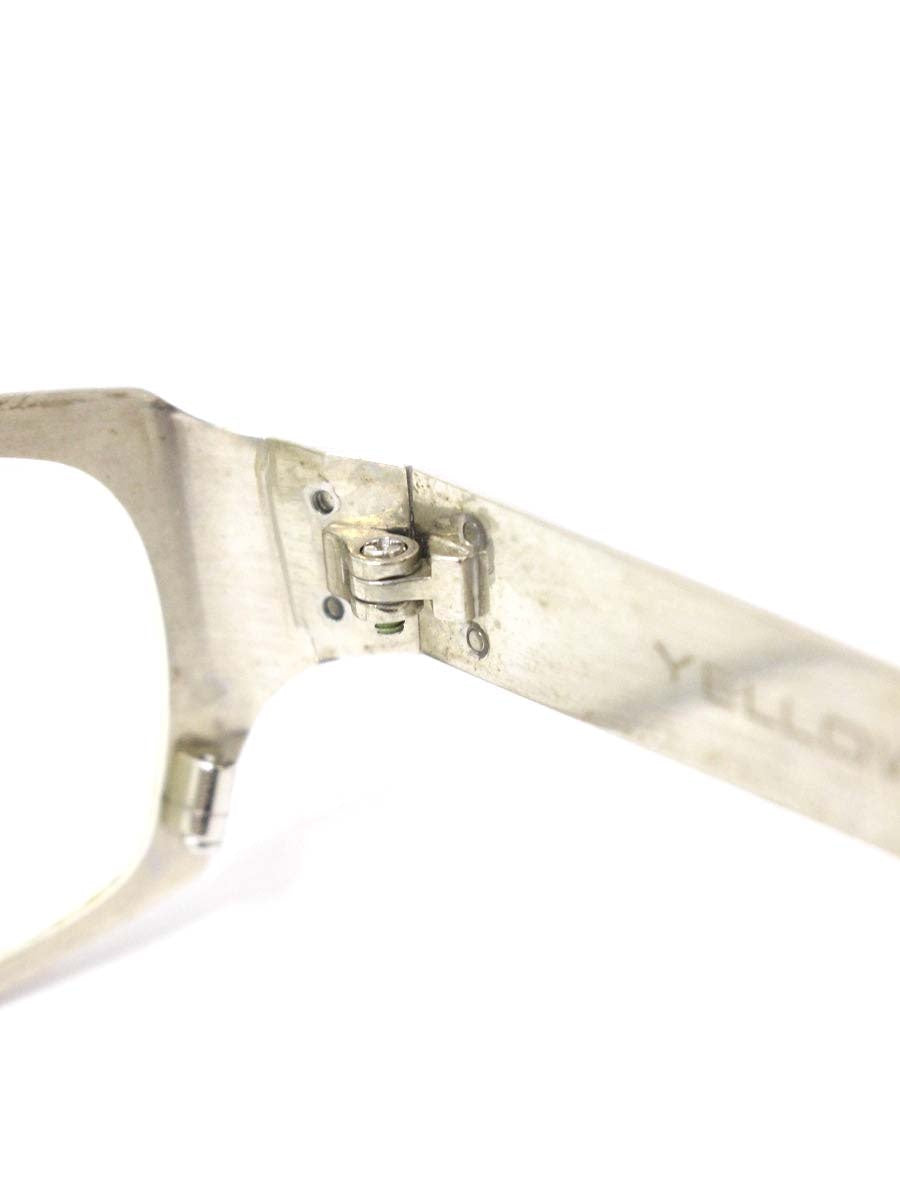 イエローズプラス メガネ ホワイト スクエア ITZUX9I1ECLS 【SALE】