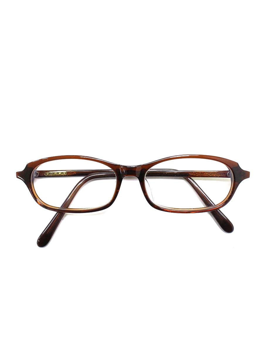 白山眼鏡店 メガネ ブラウン セルフレーム フルリム オーバルシェイプ