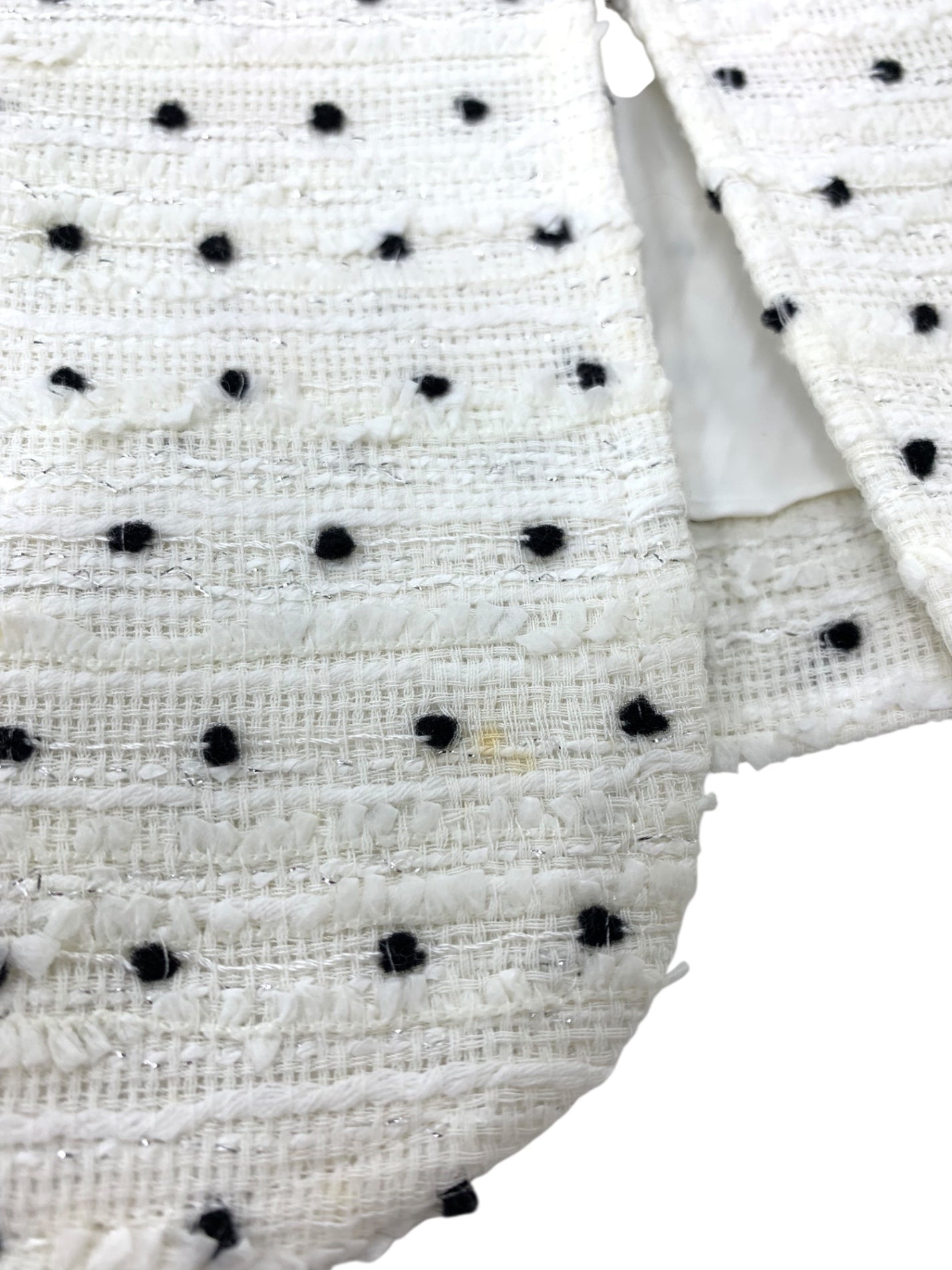 エムズグレイシー 024109/027114 スカートスーツ 42 ホワイト ツイード リボン IT8GW5AZR9XC