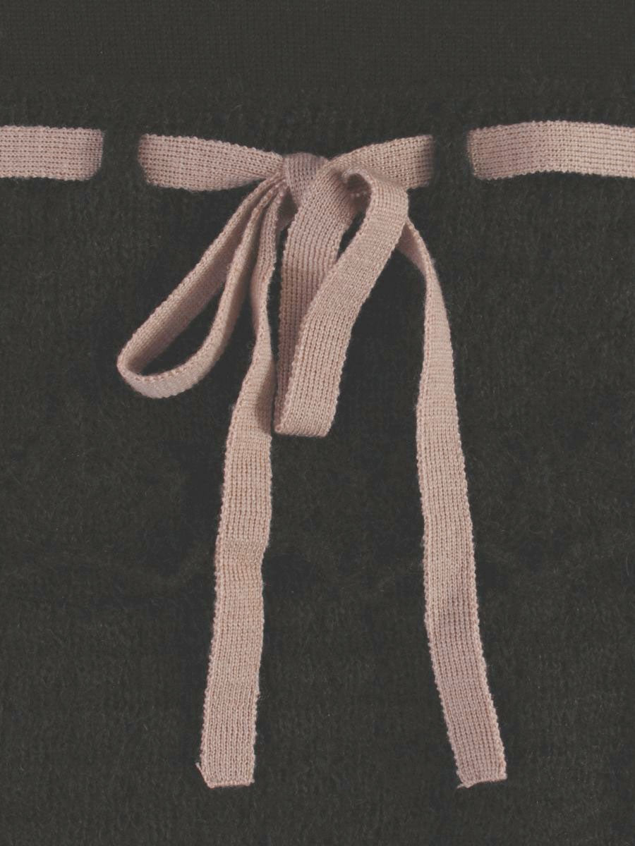 トゥービーシック W5N58-626-09 ニット 2 ブラック ティアード リボン IT8H92Z9OIF4