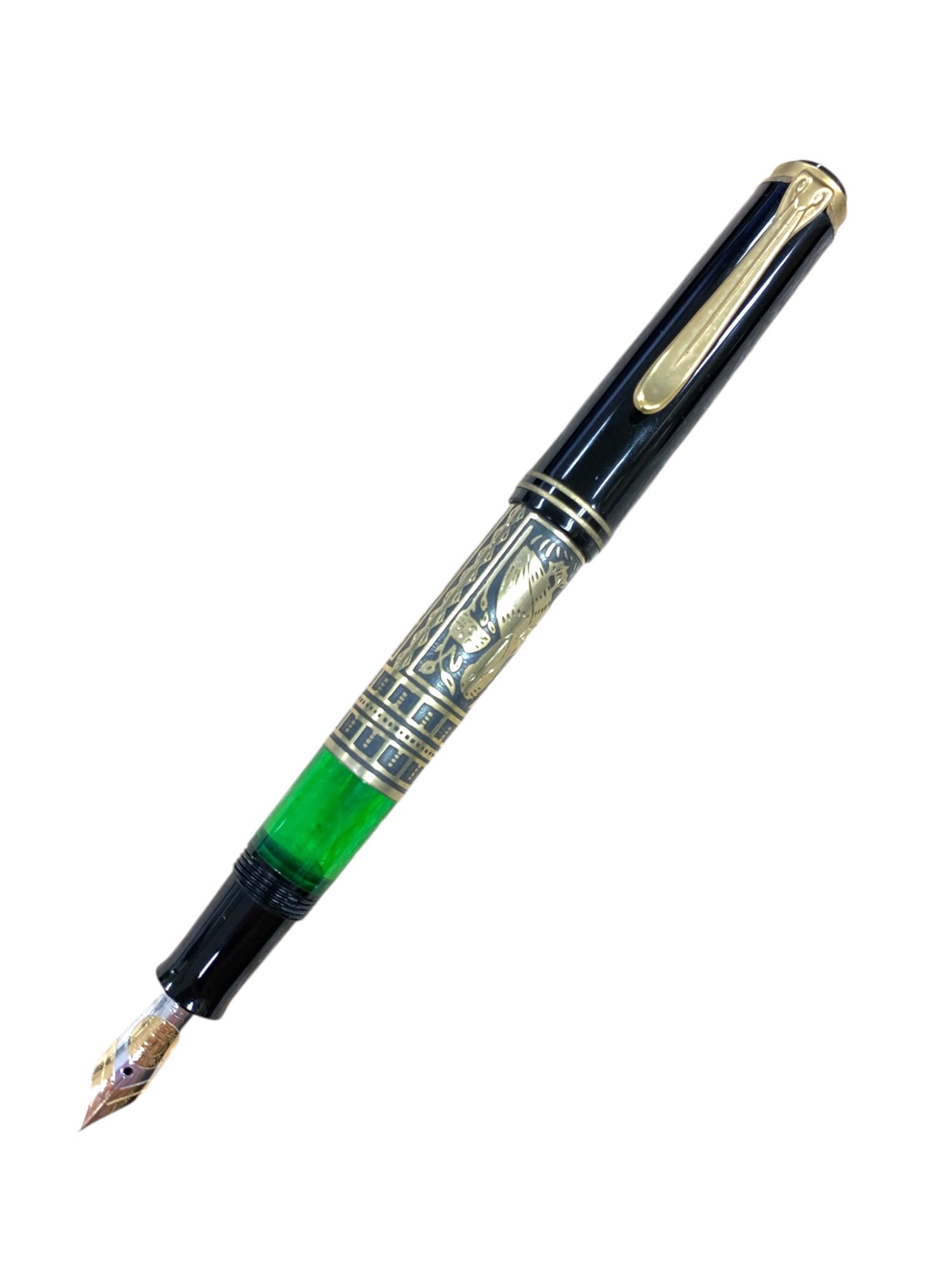 ペリカン 万年筆 スーベレーン M700 トレド ブラック/グレー EF 18C
