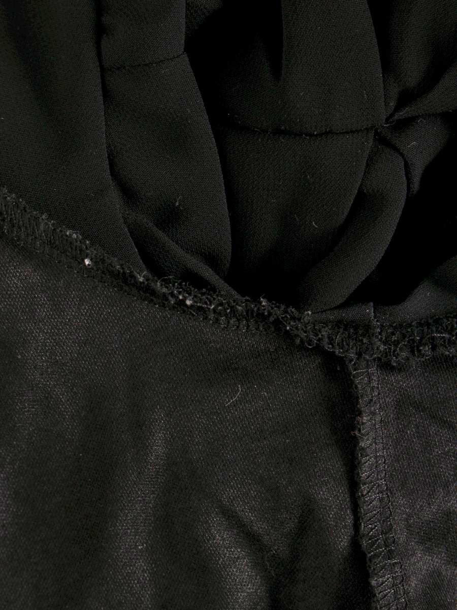 エムプルミエ A805-021 カットソー 36 ブラック 袖ティアード ITCDDB2UAHGG 【SALE】