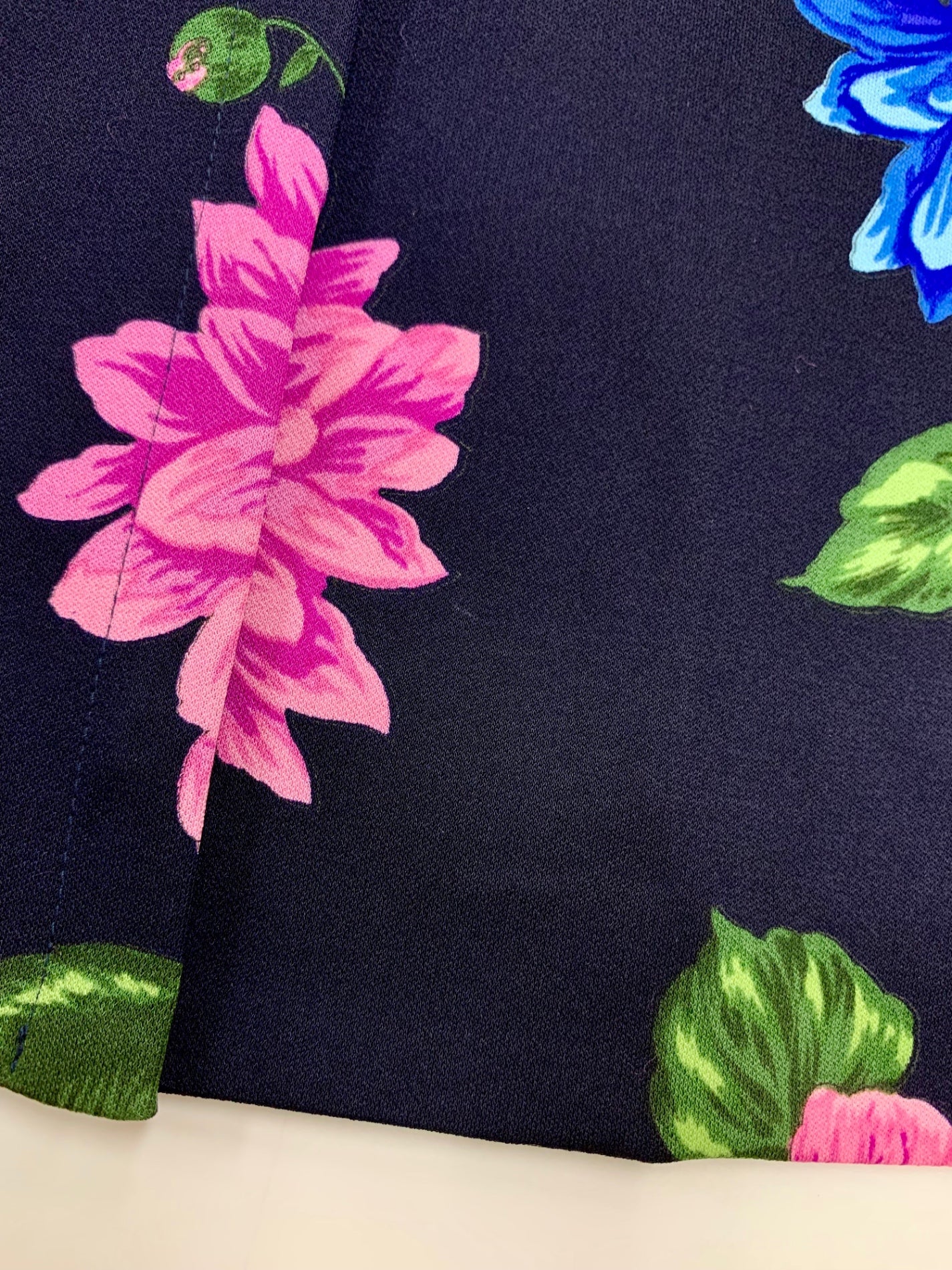 レオナールファッション 0189203 カーディガン LL ネイビー フラワーモチーフ ITMGKOBXQWRK 【SALE】