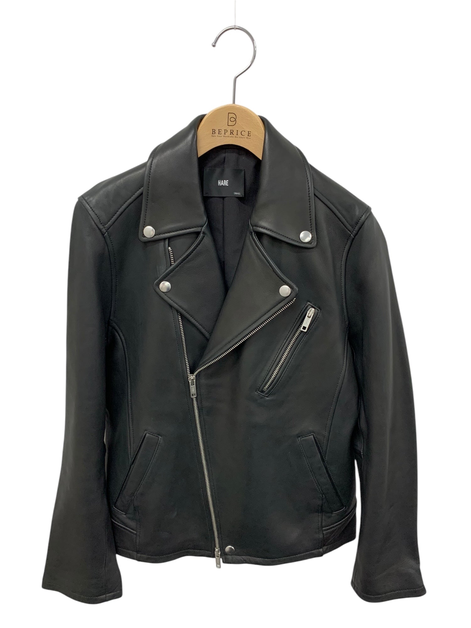 HARE ダブル ライダース 羊革 S HAL07003AD HARE ハレ ダブル ライダース羊革S HAL07003AD ブラック