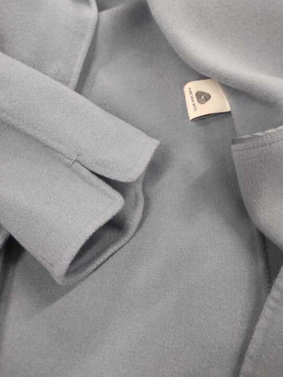 エスマックスマーラ 908608896 コート 36 ブルー cucito a mano メルトンコート ITYH4CX8HAW8