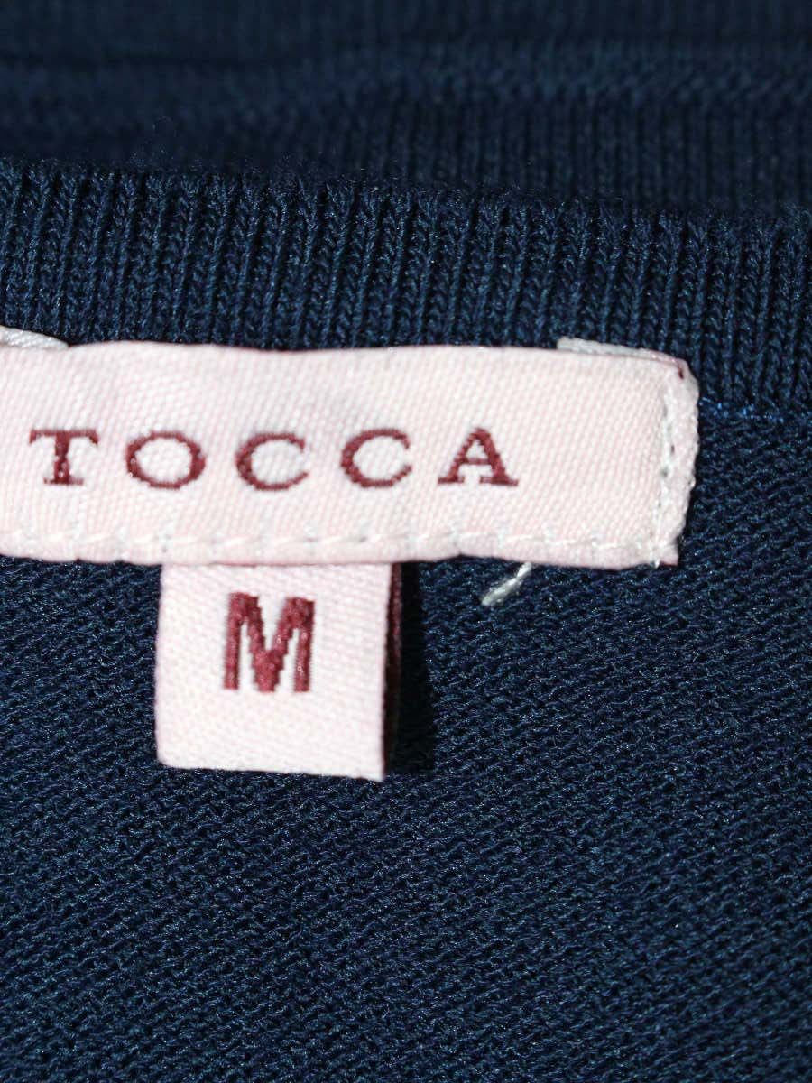 トッカ CKRTOGS0230 ニット M ネイビー ティアード フリル ITFFS5X9QUPC