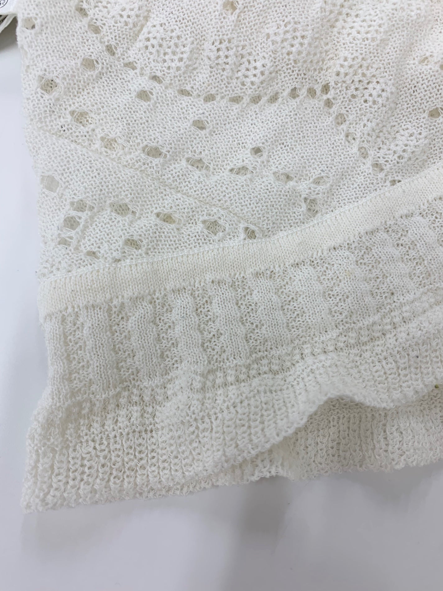 エポカ KVB53-513-01 カーディガン 40 ホワイト かぎ針編み ITZASJNV2U1E 【SALE】