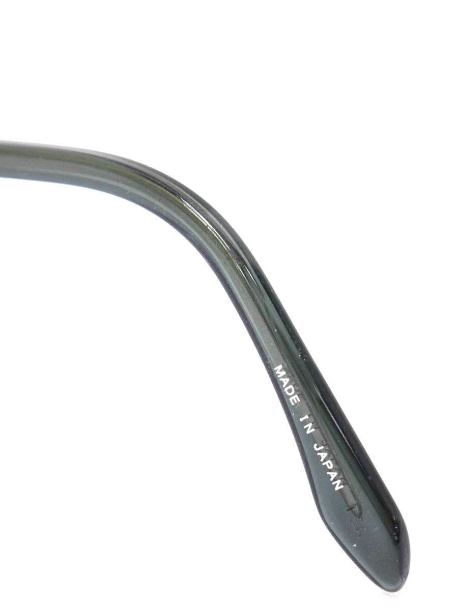 ハマモト HT-102 メガネ ガンメタリック/グリーン コンビフレーム スクエア IT5EWU3DJY8W