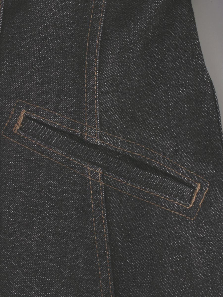 バーバリーロンドン FCA15-120-09 デニムジャケット 40 グレー ノバチェック ITP2KZQQ9461