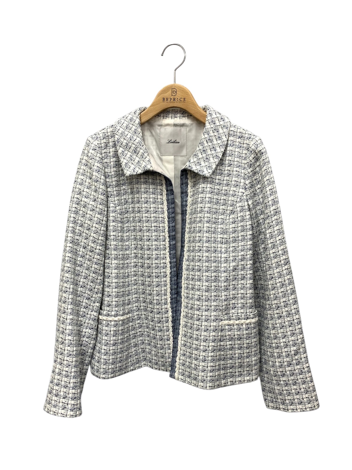 レリアン AV-0400081 RW24-00505AJ ジャケット 9 ブルー ツイード 