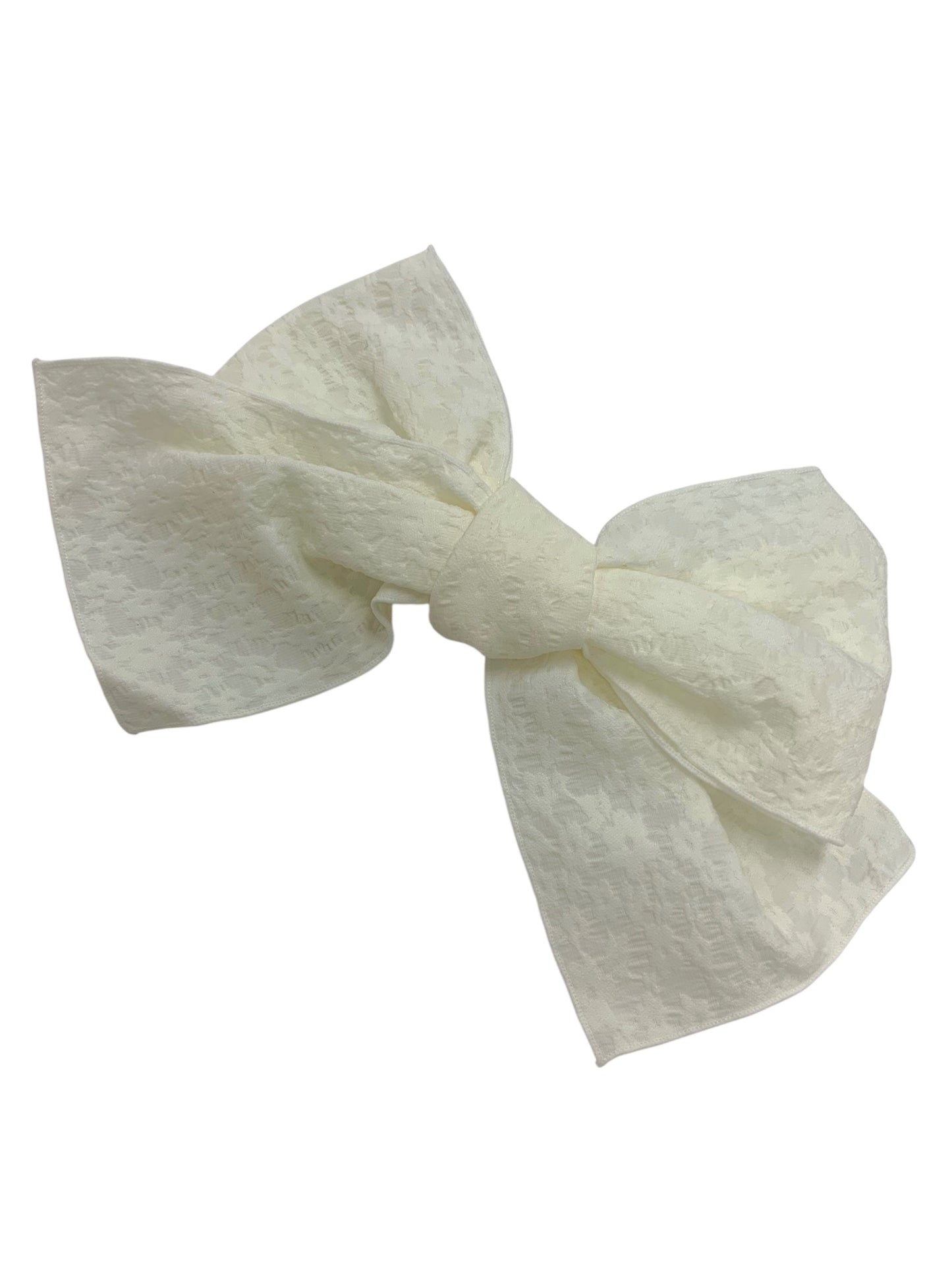 エムズグレイシー 411103 ワンピース 36 ホワイト ジャガード バルーンドレス リボンブローチ ITLCT11VLDI8