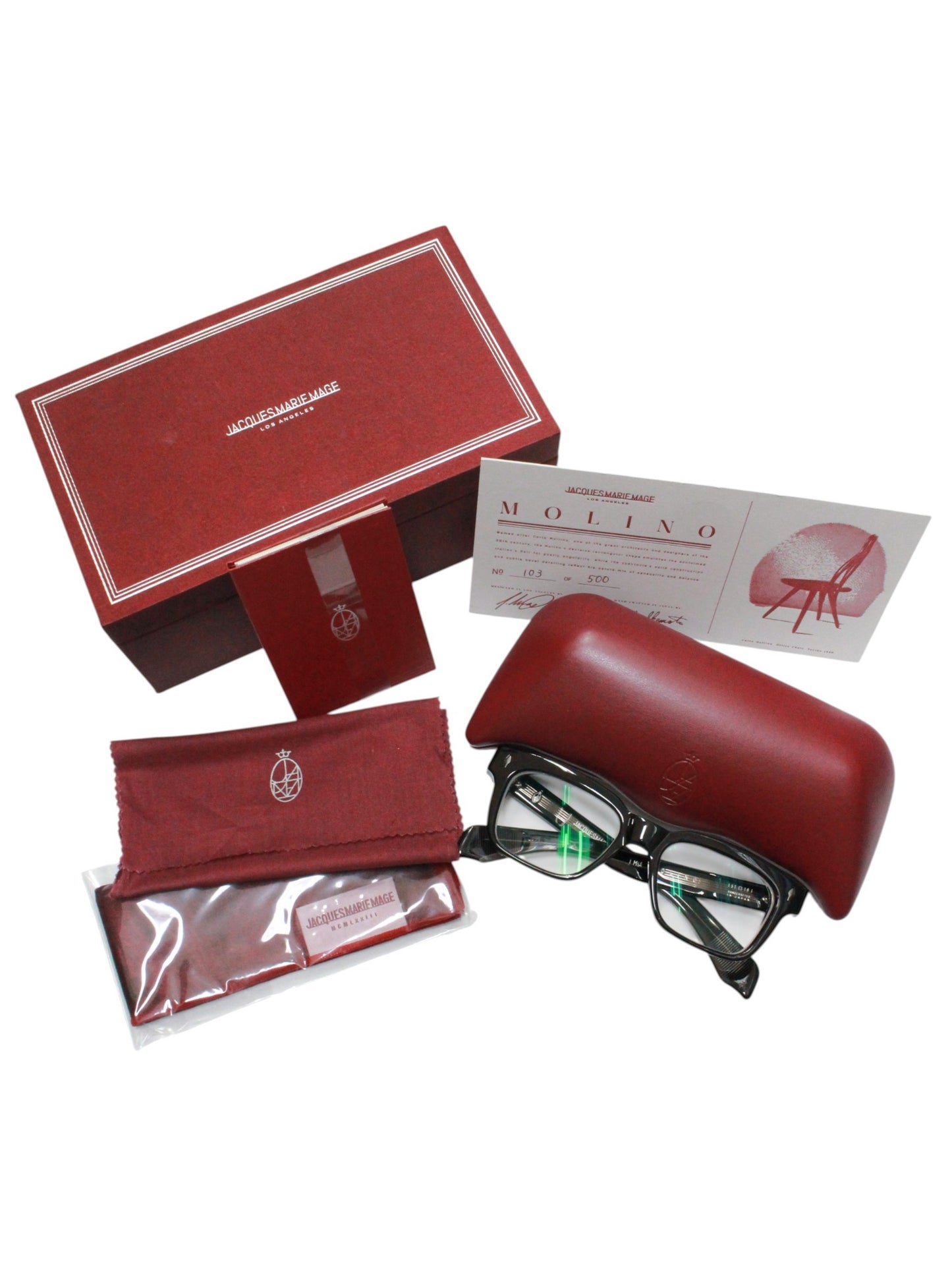 ジャックマリーマージュ JMMML 5V メガネ ブラック MOLINO 限定生産500本 ITV22U8PN5UU