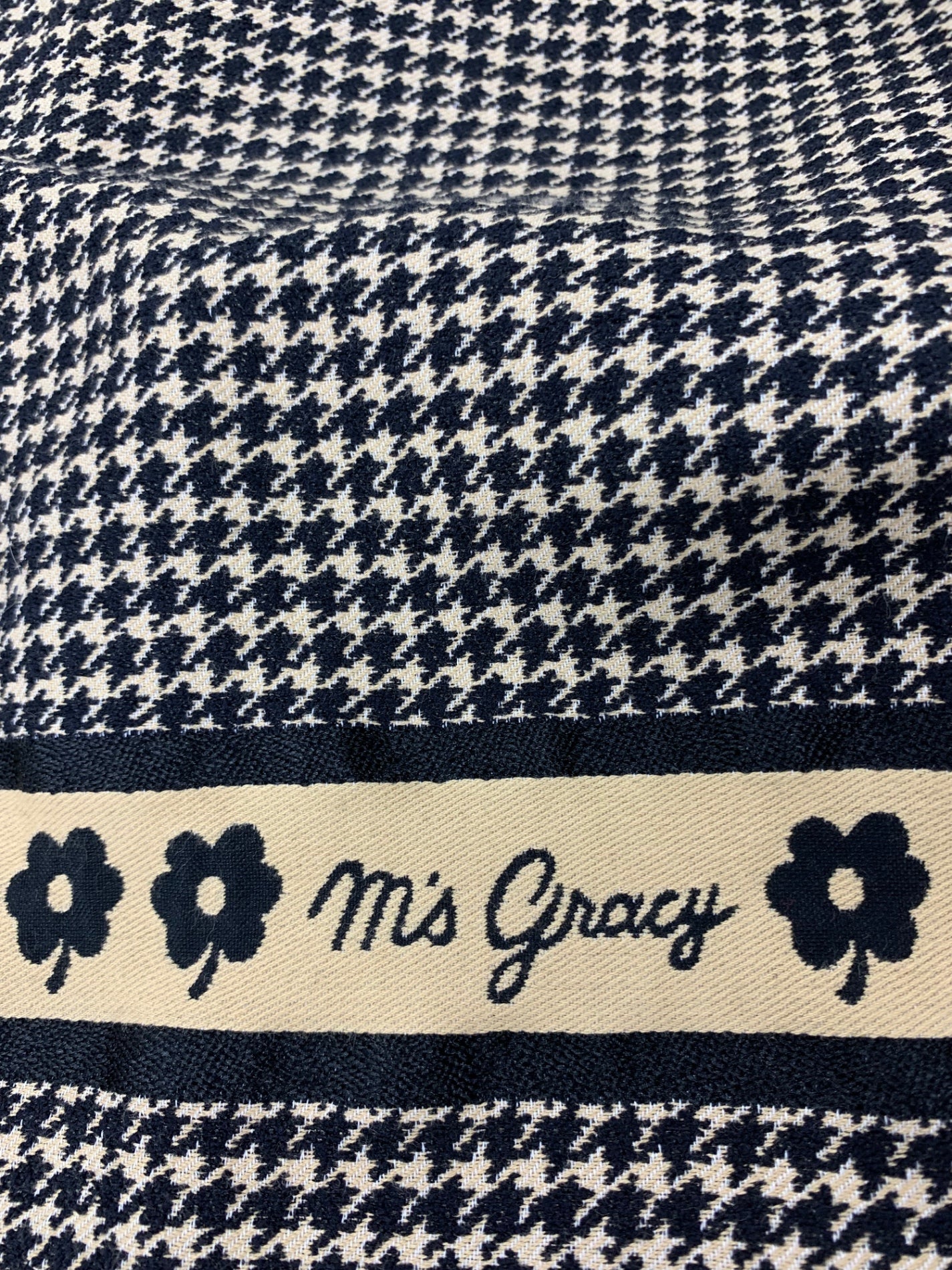 エムズグレイシー 千鳥柄ライン入りタックスカート 317524 40 ベージュ IT658TIJORQG 【SALE】