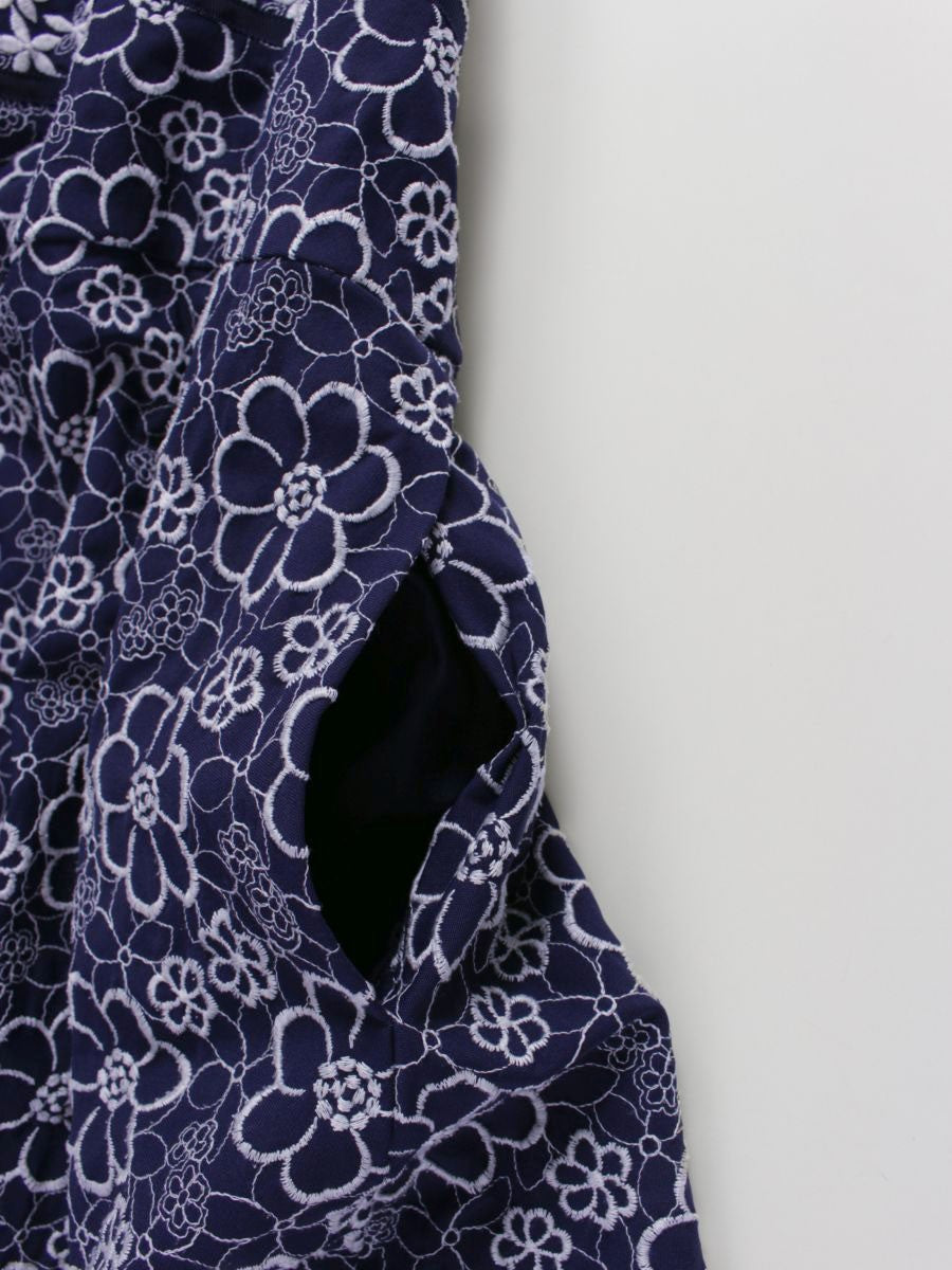 トッカ COPTOHM0360 ワンピース 0 ネイビー フラワー刺繍 ITYHK58L5R2O
