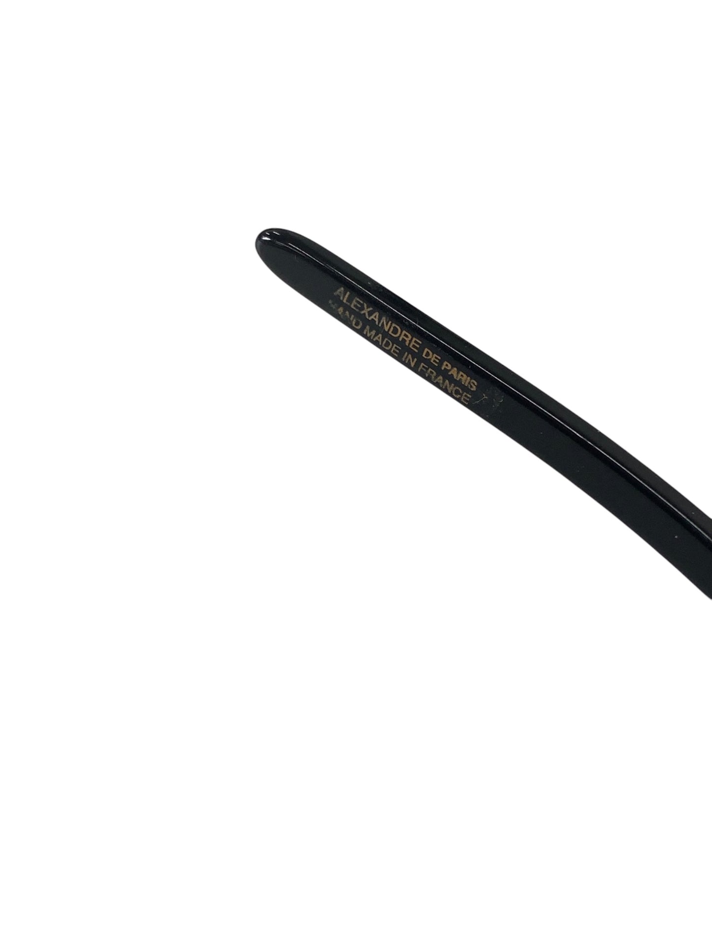 アレクサンドルドゥパリ カチューシャ ブラック フラワー ラインストーン ブラック IT4KAA2OXLSS