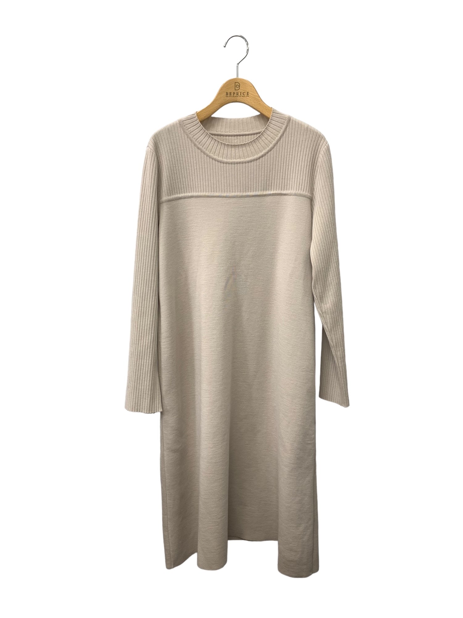 フォクシーブティック KNIT DRESS EPHEMERE 43766 ワンピース 42 ベージュ | 中古ブランド品・古着通販ビープライス