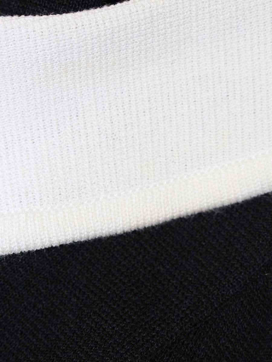 エムズグレイシー 818335 カーディガン 40 ブラック 襟付き カメリアWジップ ITZ6Q08EOJQ0