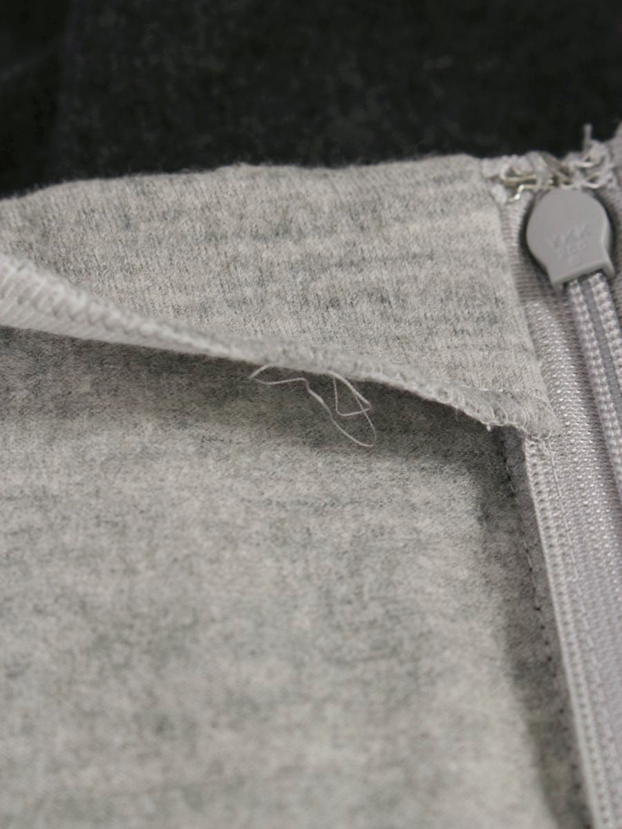 エムズグレイシー 015513 トップス 38 グレー フリル リボン ITN242H7R468