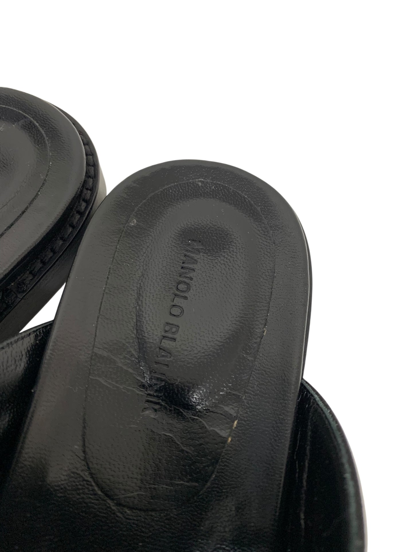 マノロブラニク STURLUSHANGI サンダル 38 ブラック ハンギシ ITMICIOS5RAS