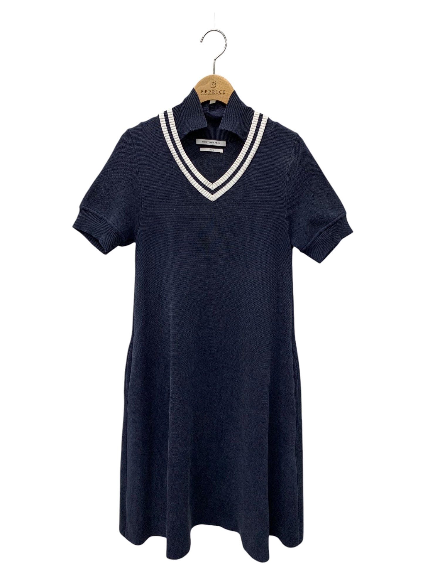 フォクシースポーツ Tennis Sweater Dress 40724 ワンピース 38 ネイビー | 中古ブランド品・古着通販ビープライス