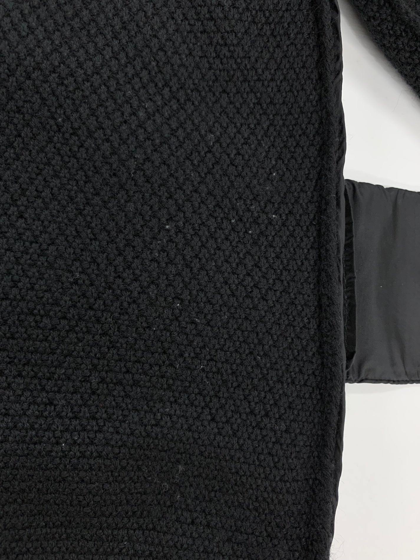 モンクレール MAGLIONE TRICOT ALLA COREANA C20930474800 98125 ジャケット M ブラック ニット切替ダウン ITHMUPVI2M28