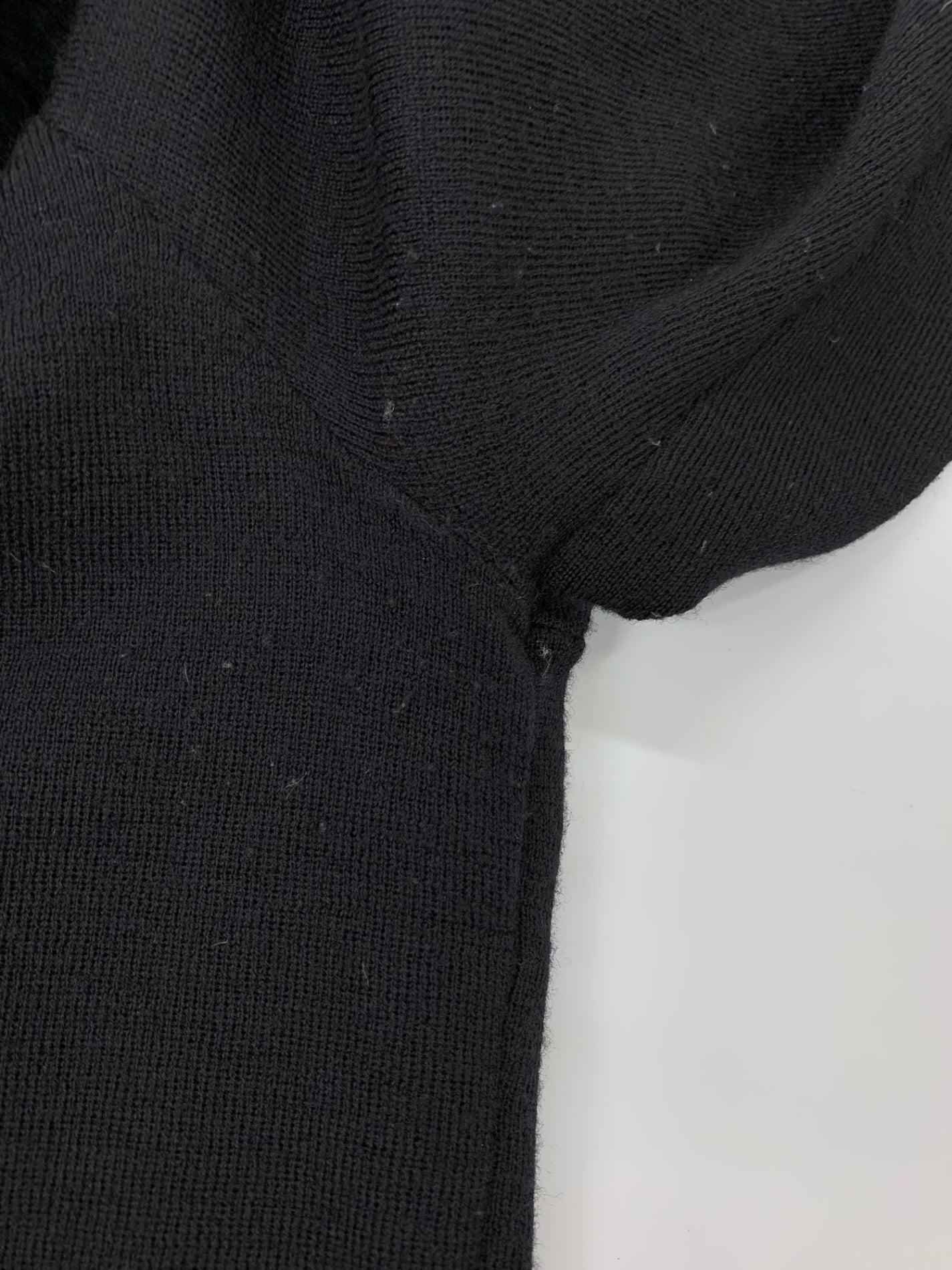 スーパービューティー ニットジャケット 40 ブラック インナーレース ニット フラワービジュー ITQJYMWDTJ4Q